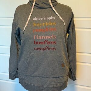 Maurices Gray and Pink Plaid Top